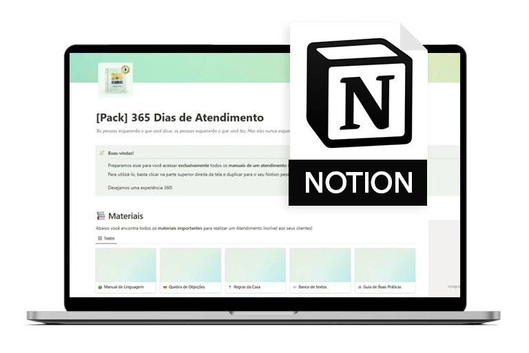 Template Notion de Atendimento